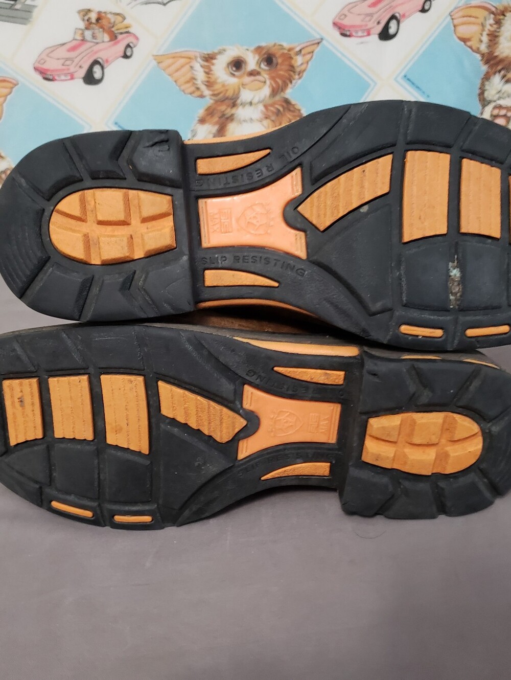 Ariat Men's Two-Tone Brown & Orange Western Work Boots Size 9D - Picture 11 of 11